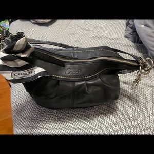 Coach leather hobo crossbody bag.